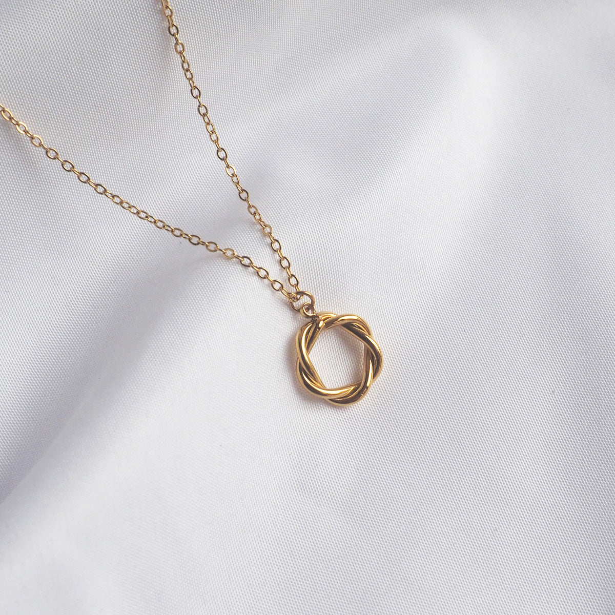 Twist Hoop Necklace