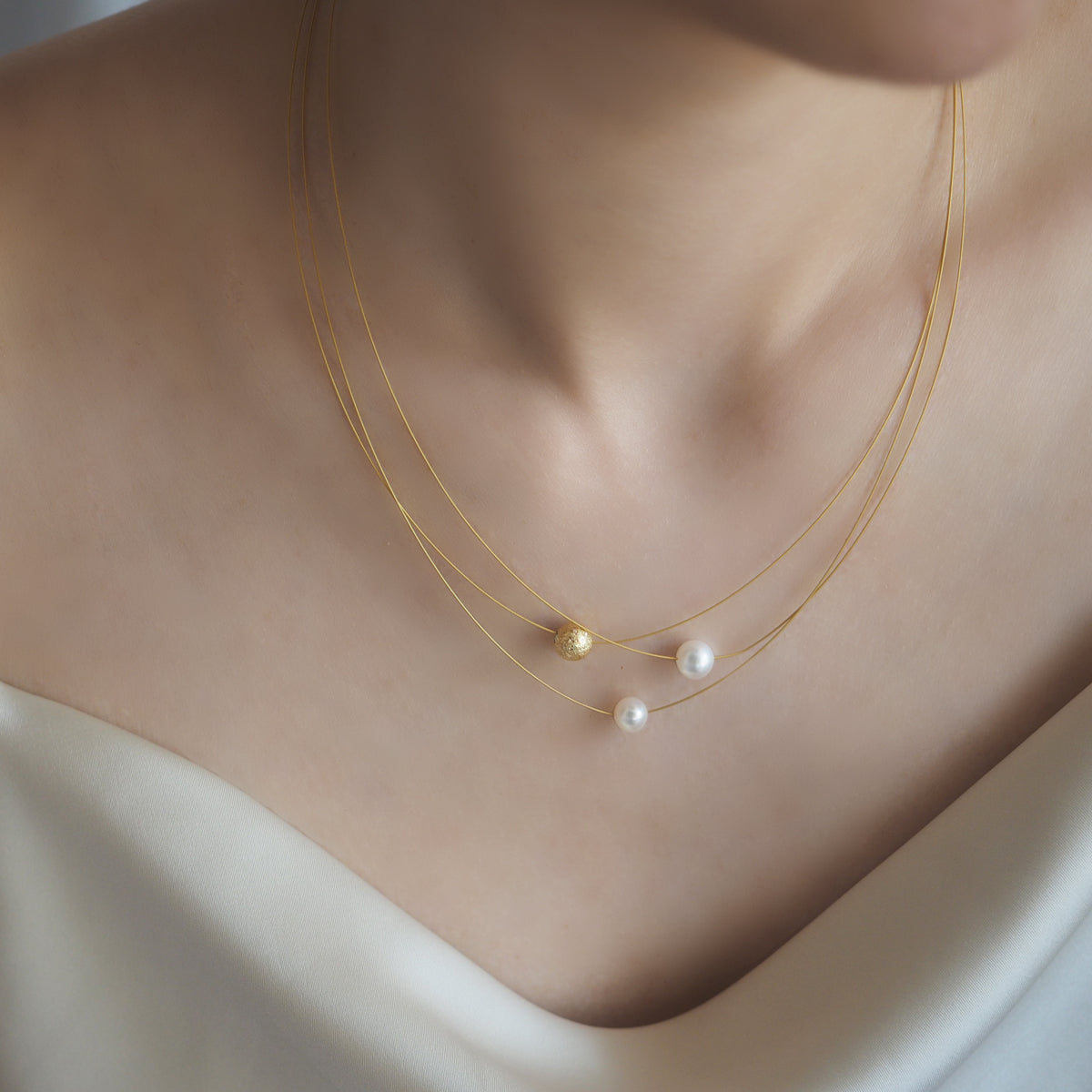 Zoia Pearls Ball Necklace