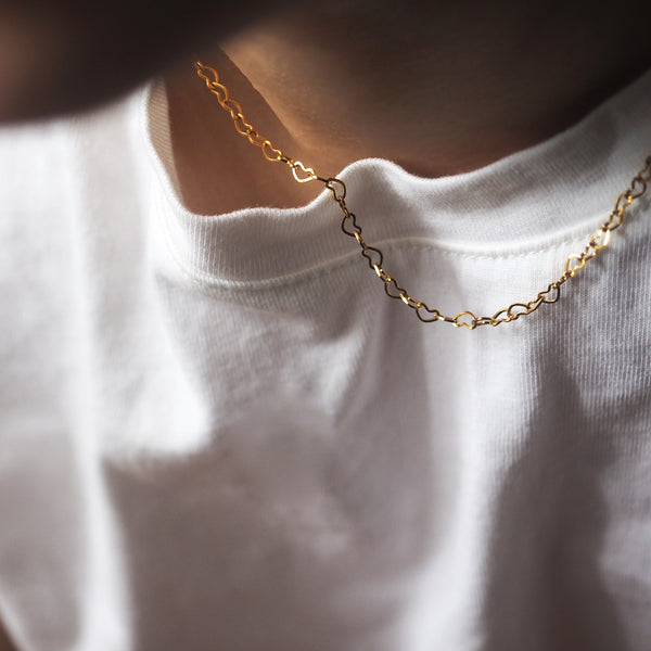 Heart Hoop Chain Necklace