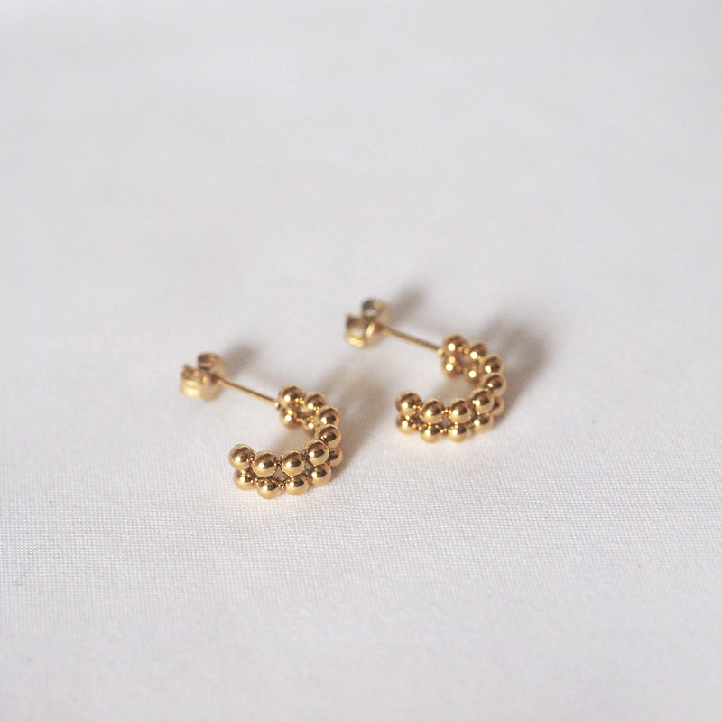 Garnet Small Beads Earrings