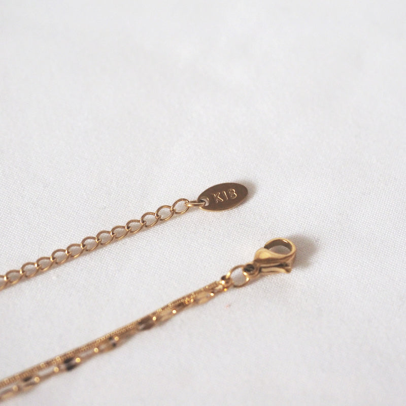 Karla Double Chain Stick Drop Necklace