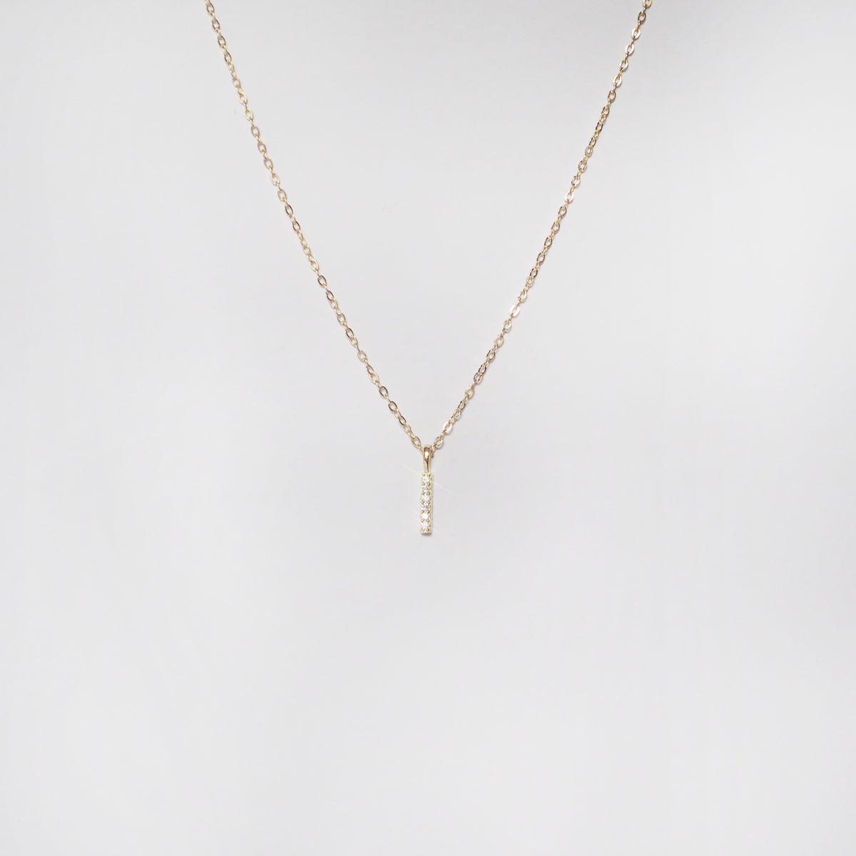 Pensee Drop Stick Necklace