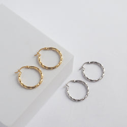 Zuri Twist Hoop Earrings