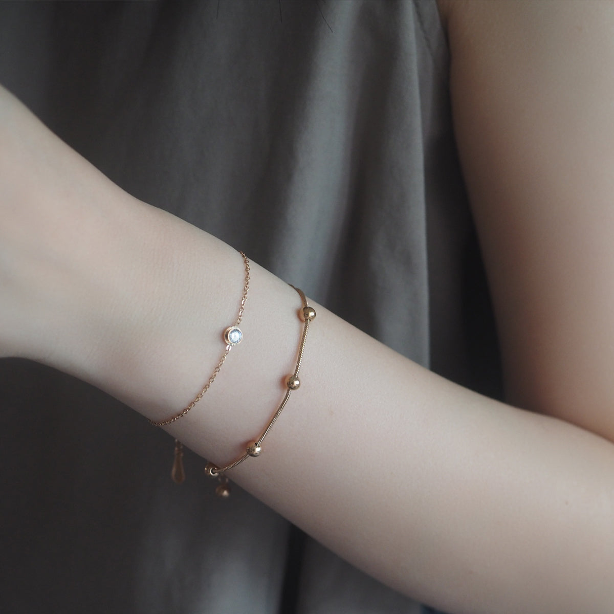 Brya Minimal Crystal Bracelet