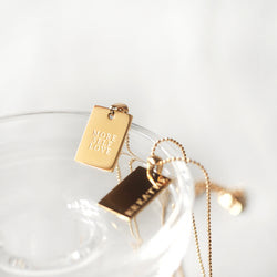 More Self Love Tag Necklace