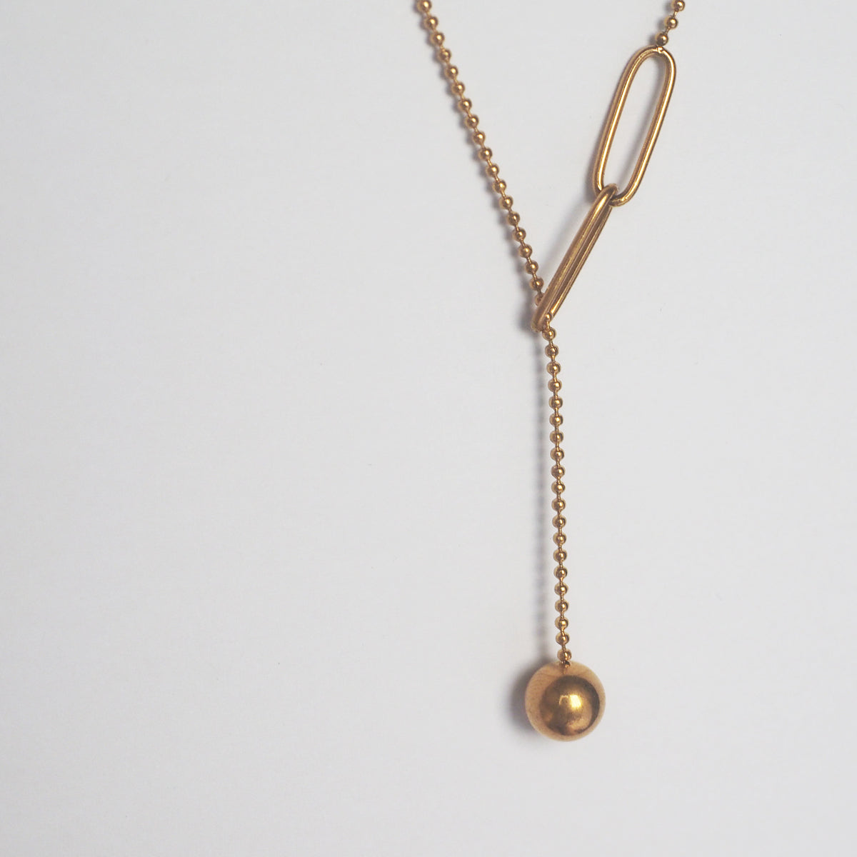 Gena Drop Ball Necklace