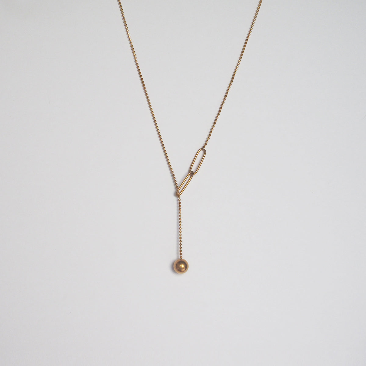 Gena Drop Ball Necklace