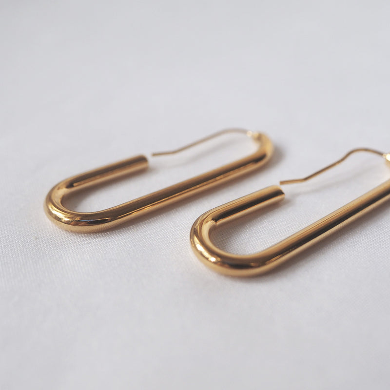 Oval Hoop Earrings