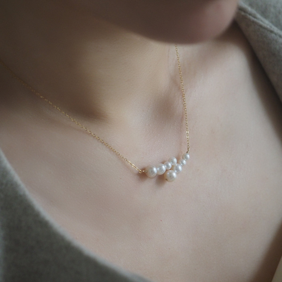 Mavis Gradual Pearls Necklace