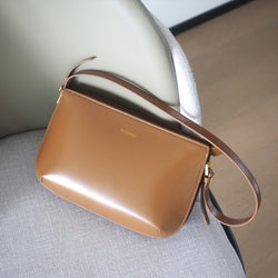 Lea Leather Shoulder Bag - Brown