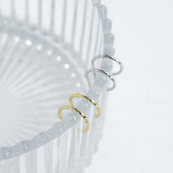 Laure Minimalist Twist Hoop Earrings