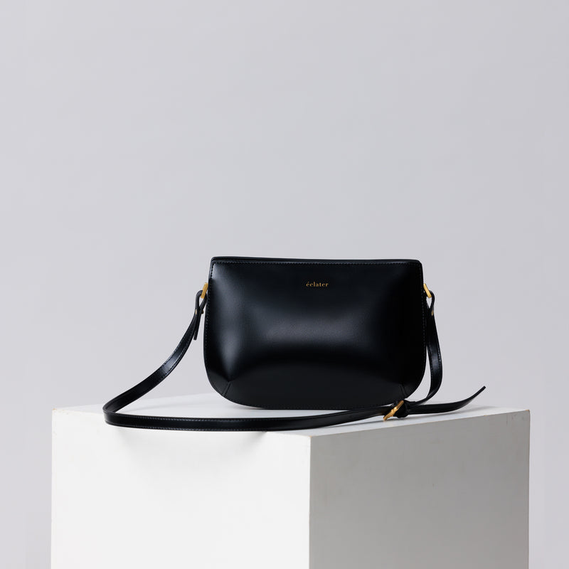 Lea Leather Shoulder Bag - Black