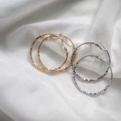 Mini Cubes Hoop Earrings