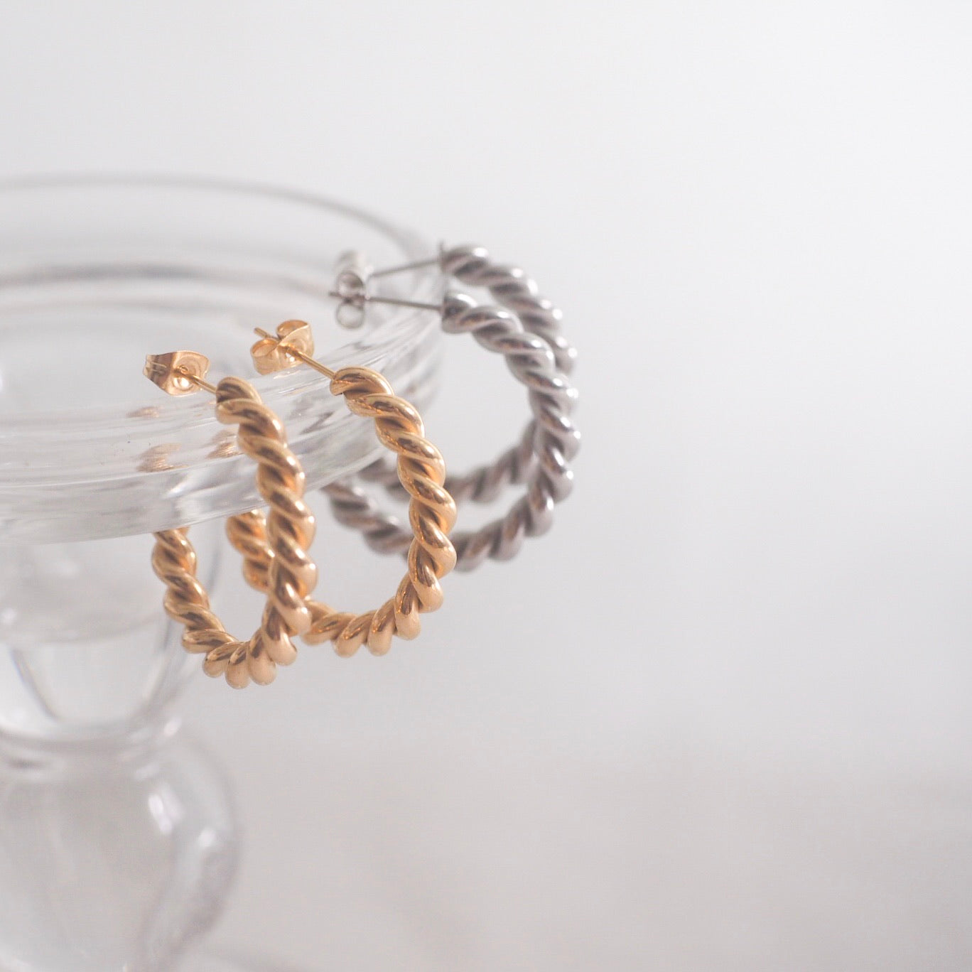 Keir Twisted Hoop Earrings