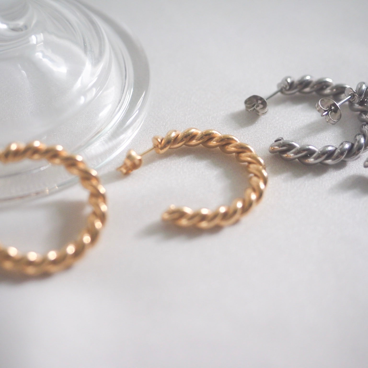 Keir Twisted Hoop Earrings