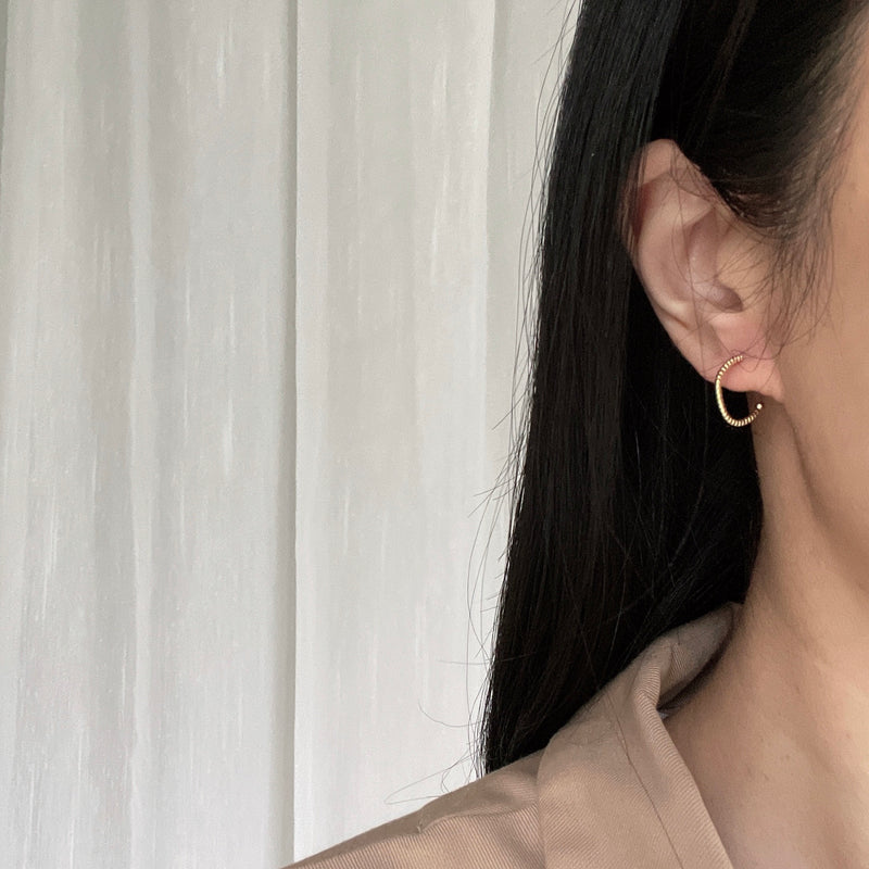 Corinne Starry Hoop Earrings