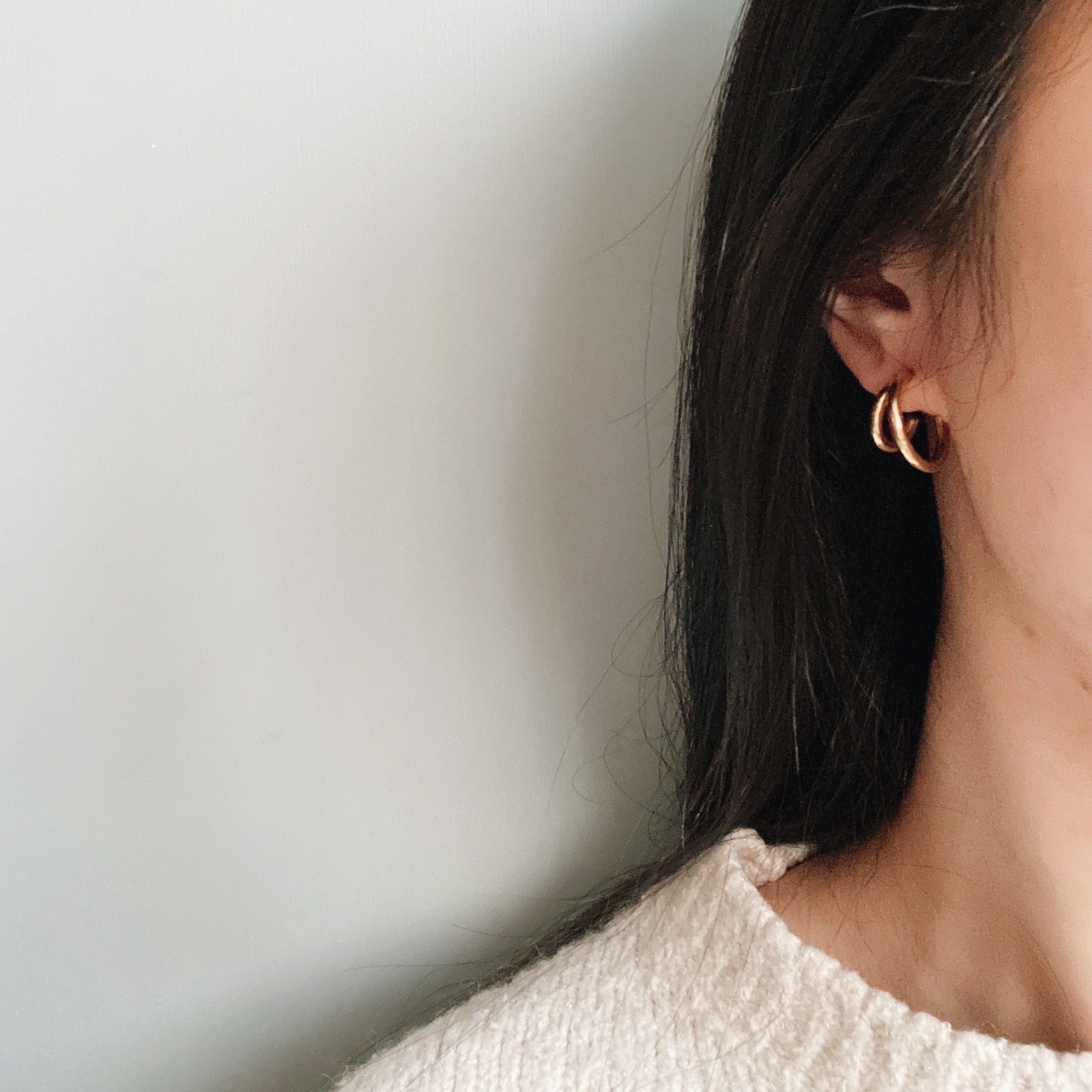 Yayoi Double Hoop Earrings