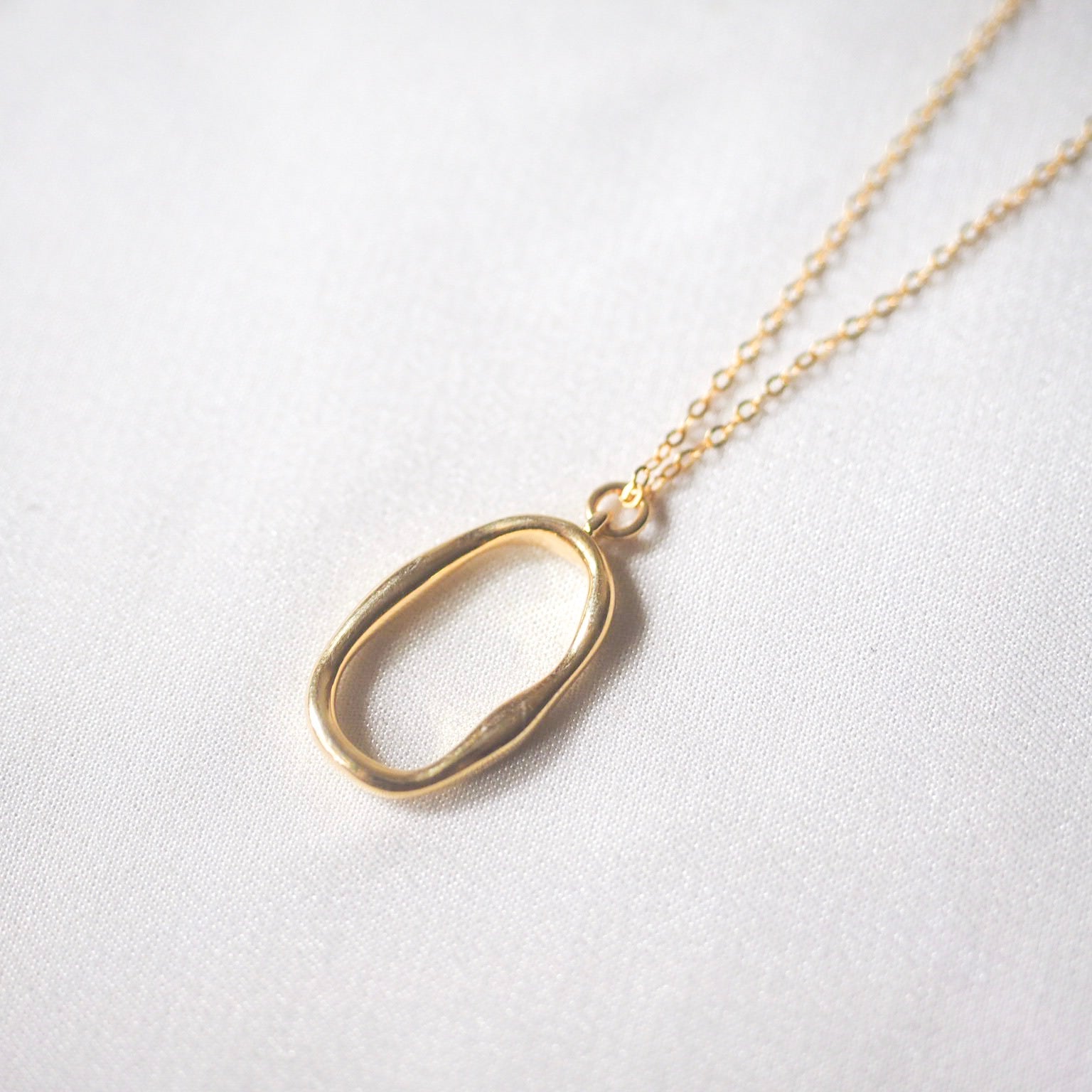 Oval Hoop Necklace