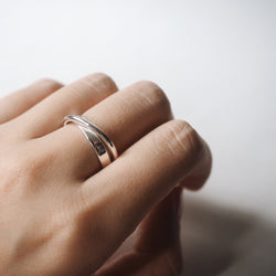 Double Hoop Minimalist Ring