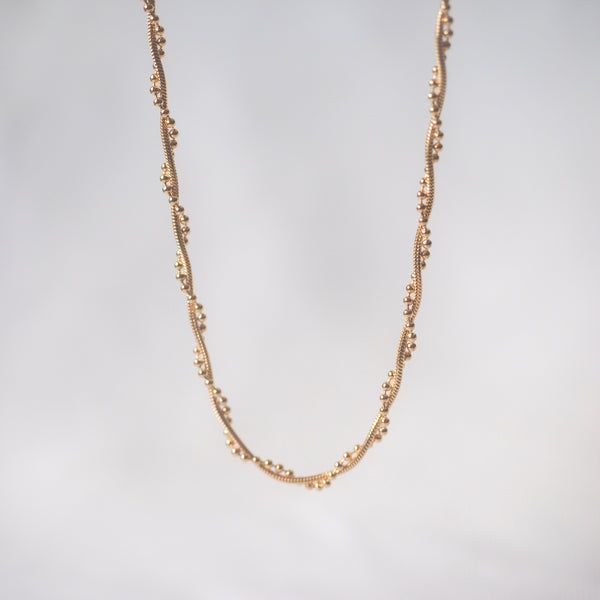 Wantti Dot Dash Twisted Necklace